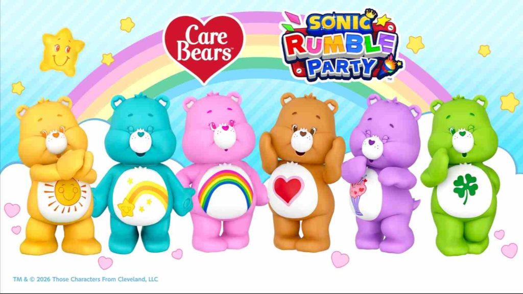 Care Bears x Sonic Rumble Party official key visual