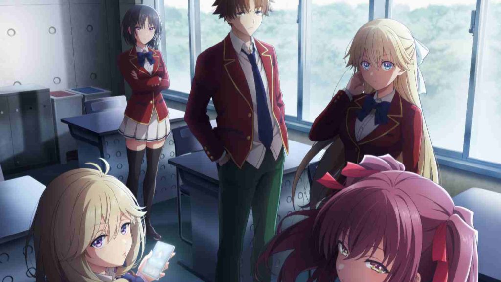 Classroom of the Elite 4th Season: Second Year, First Semester anime key visual