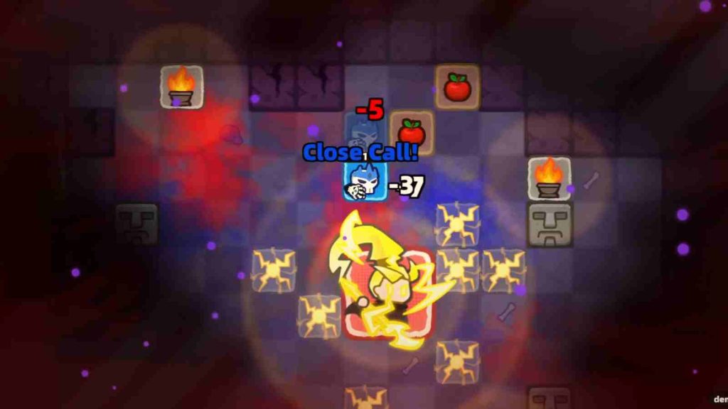 Demon Lord Just a Block gameplay official screenshot showing a "Close Call"