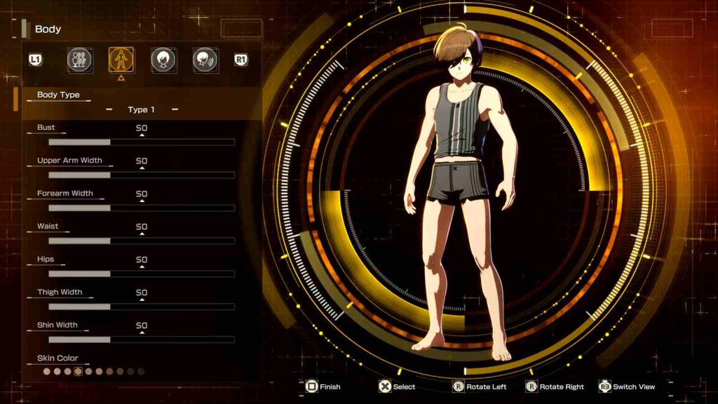 Echoes of Aincrad Character creation screen official screenshot