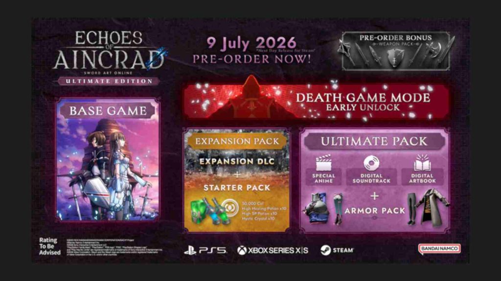 Echoes of Aincrad Ultimate Edition