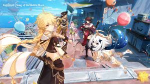 Genshin Impact Luna VI (Version 6.5) Song of the Welkin Moon: "Augured Homecoming" key visual