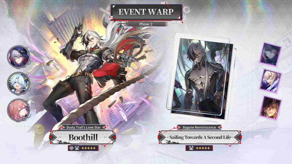 Honkai Star Rail Version 4.1 Phase 2 rerun Warp feasturing limited 5-star character Boothill and the limited 5-star Light Cone Sailing Towards a Second Life 