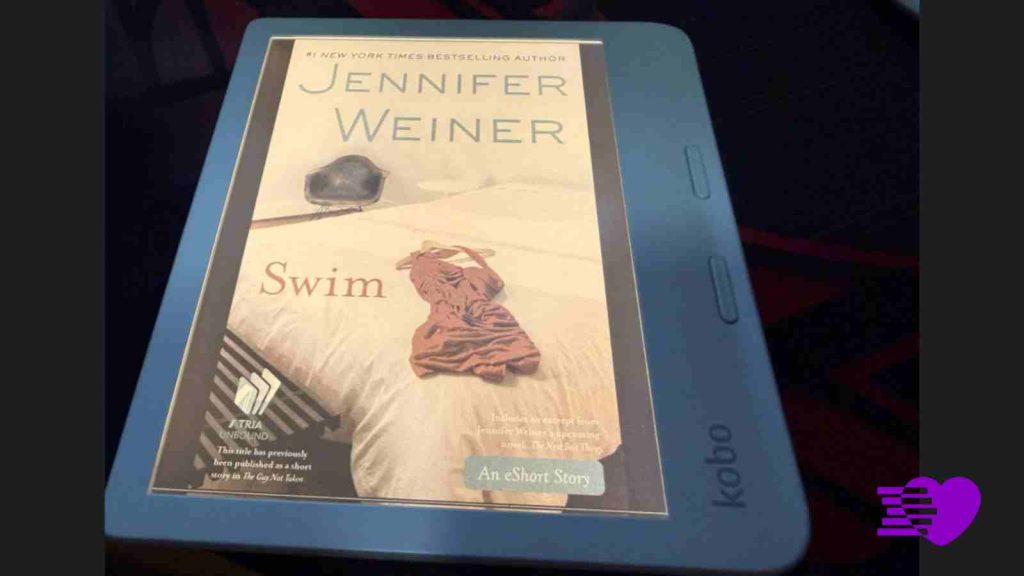 Kobo Libra Color screensaver showing last read book