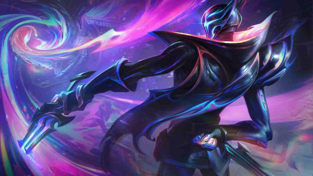 Empyrean Jhin skin splashart official wallpaper