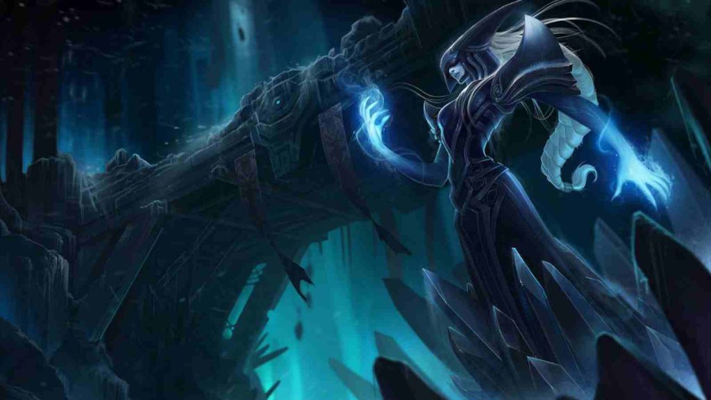 League of Legends mage champion Lissandra base splashart