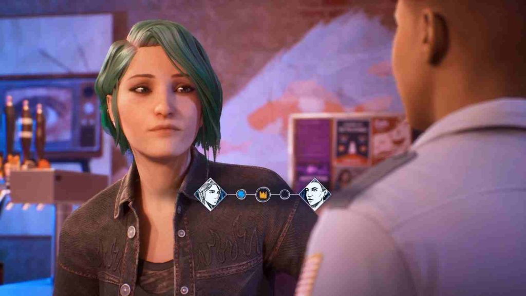 Chloe Price Backtalk Ability example in official Life is Strange Reunion screenshot 