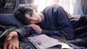 Zayne lying down in Fleeting Sweetness memory official wallpaper