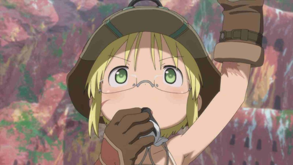 Riko blowing a whistle in Made in Abyss anime Season 2 Episode 6