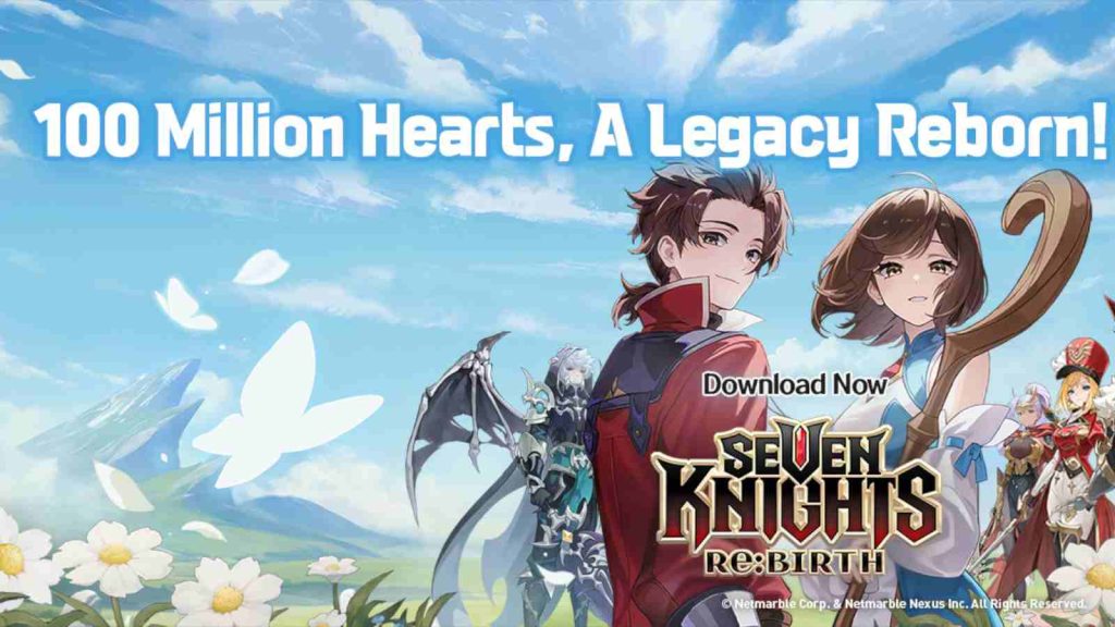 Seven Knights Re:Birth "Download now" key visual