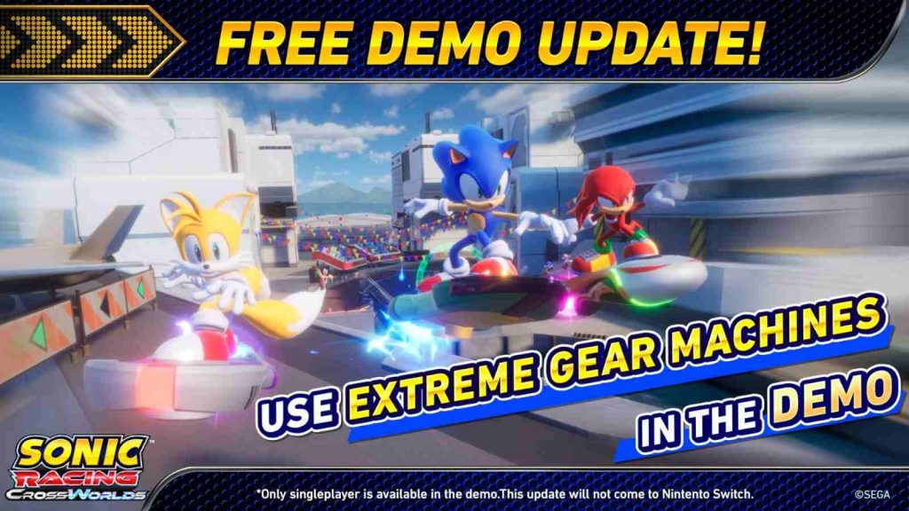 A new update for the free demo will roll out starting March 19, 2026, introducing Extreme Gear Machines