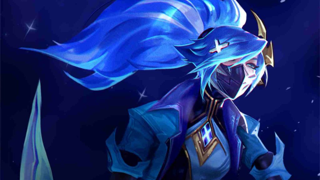 Akali in Teamfight Tactics Space Gods set (TFT Set 17)