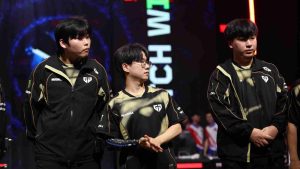 VCT Pacific Kickoff 2026 Week 3 Day 3 Gen.G players Karon, Lakia, and Texture on stage