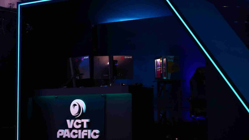 VCT Pacific Kickoff 2026 photo of logo and sponsors Zowie and Red Bull