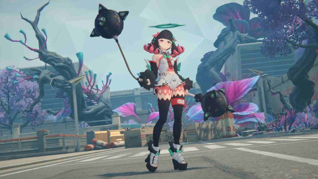 S-rank Agent Nangong Yu holding her weapons in official screenshot