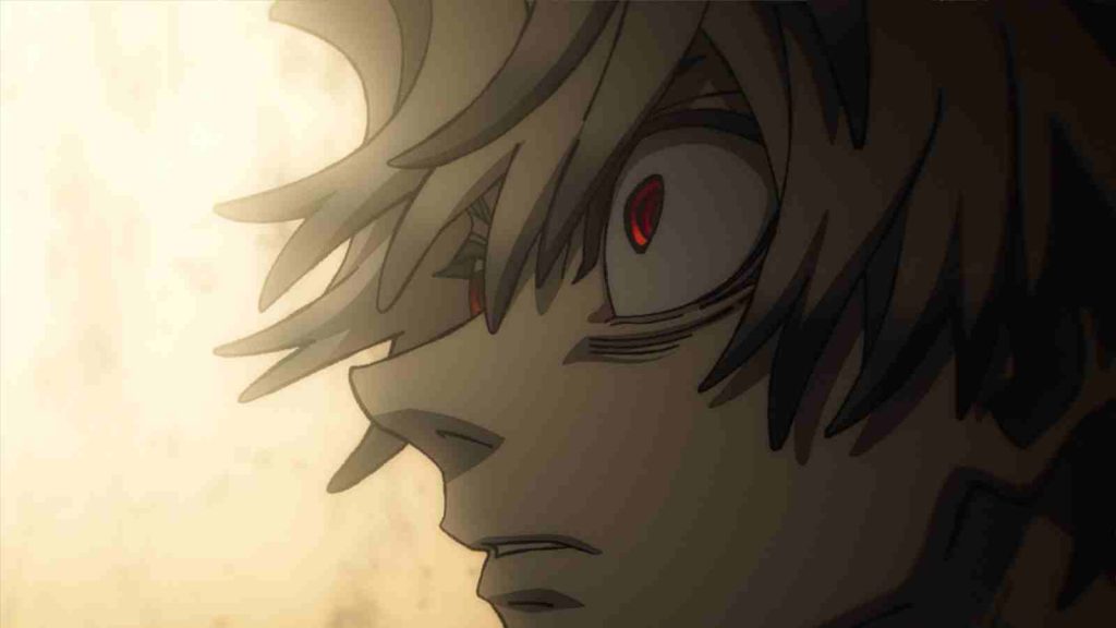 Rudo side profile staring wide-eyed in Gachiakuta Season 1 Episode 24