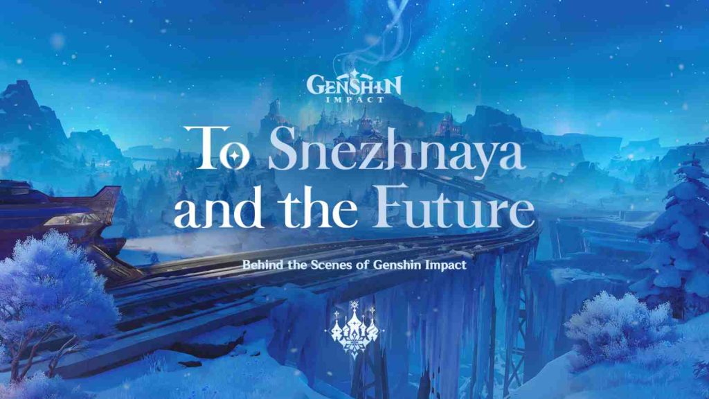 Genshin Impact "To Snezhanaya and the Future" key visual