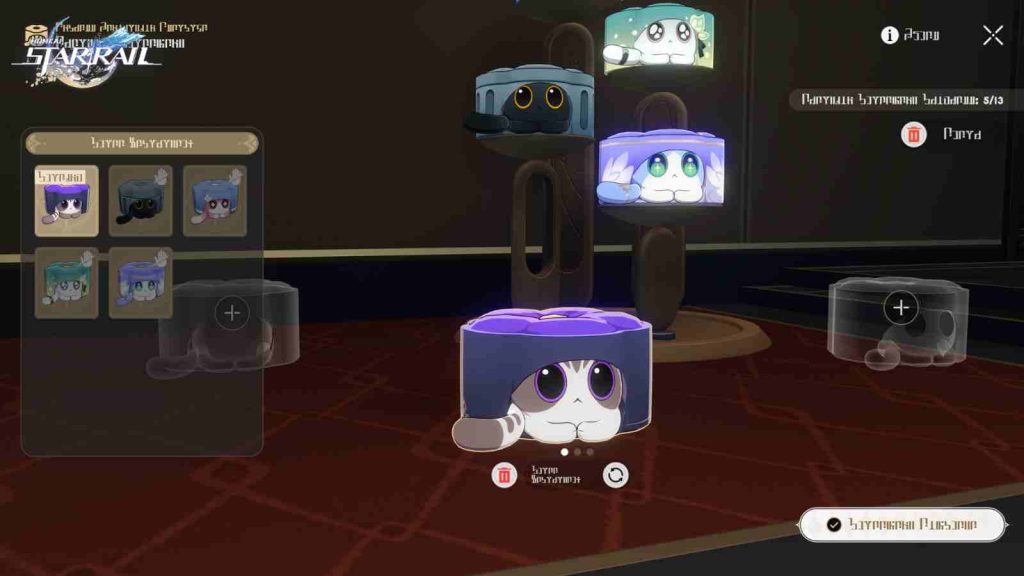Official screenshot of cats in Express Renovation Escapade limited-time event