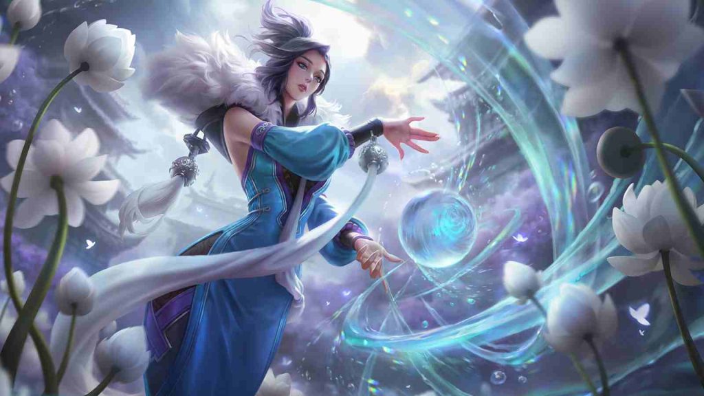 HOK mage Lady Zhen base splashart official wallpaper