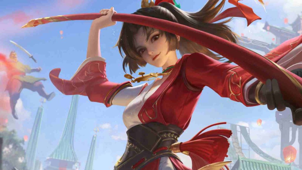 HOK fighter hero Ying base splashart official wallpaper