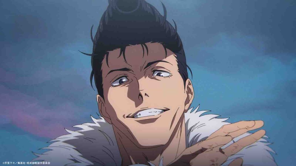 Jujutsu Kaisen season 3 character Ryu Ishigori seen smiling in the Sendai Colony arc