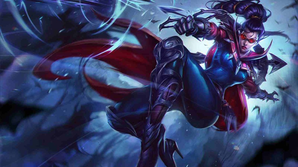 LoL marksman champion Vayne base splashart official wallpaper