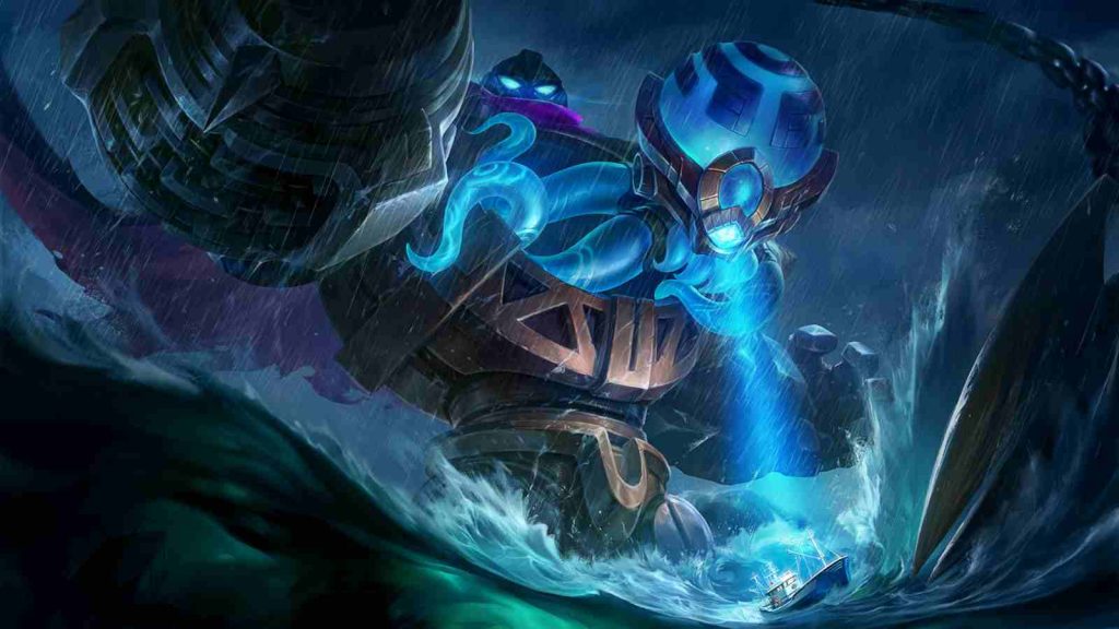 MLBB Atlas Ocean Gladiator default skin splashart official wallpaper