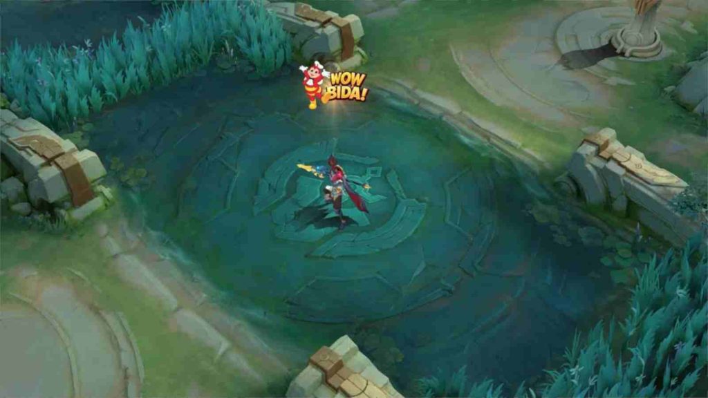 MLBB x Jollibee emote "Wow Bida" as seen in-game