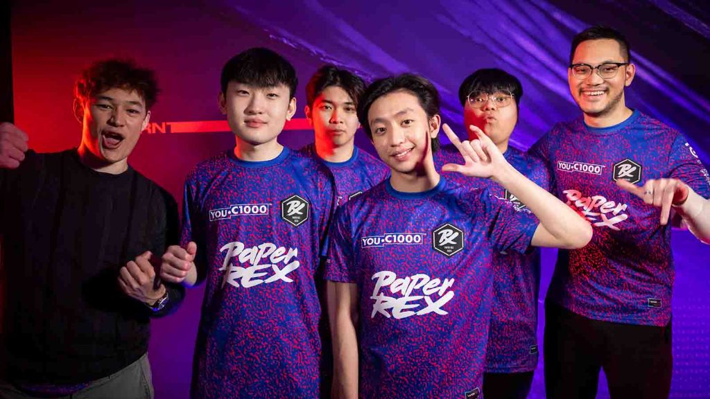 REYKJAVIK, ICELAND - APRIL 16: Team Paper Rex poses at the VALORANT Masters Bracket Stage on April 16, 2022 in Reykjavik, Iceland.