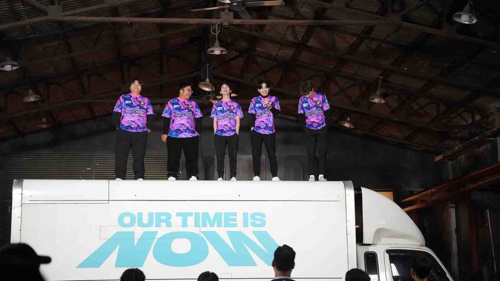 Paper Rex Valorant roster seen in the Media Day Shoot for VCT Pacific Kickoff 2024