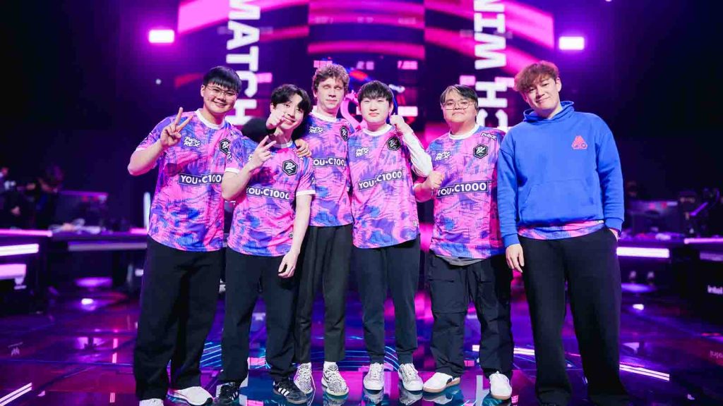 Paper Rex Valorant roster seen in VCT Pacific Stage 2 at Sangam Colosseum in 2025