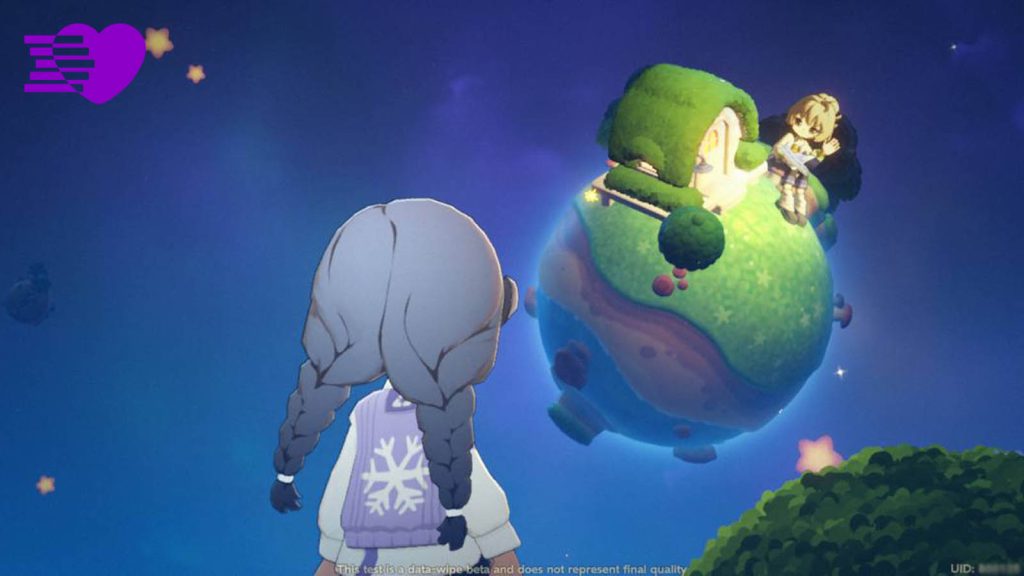 A Planet Tender looking at another planet passing by in Starsea.