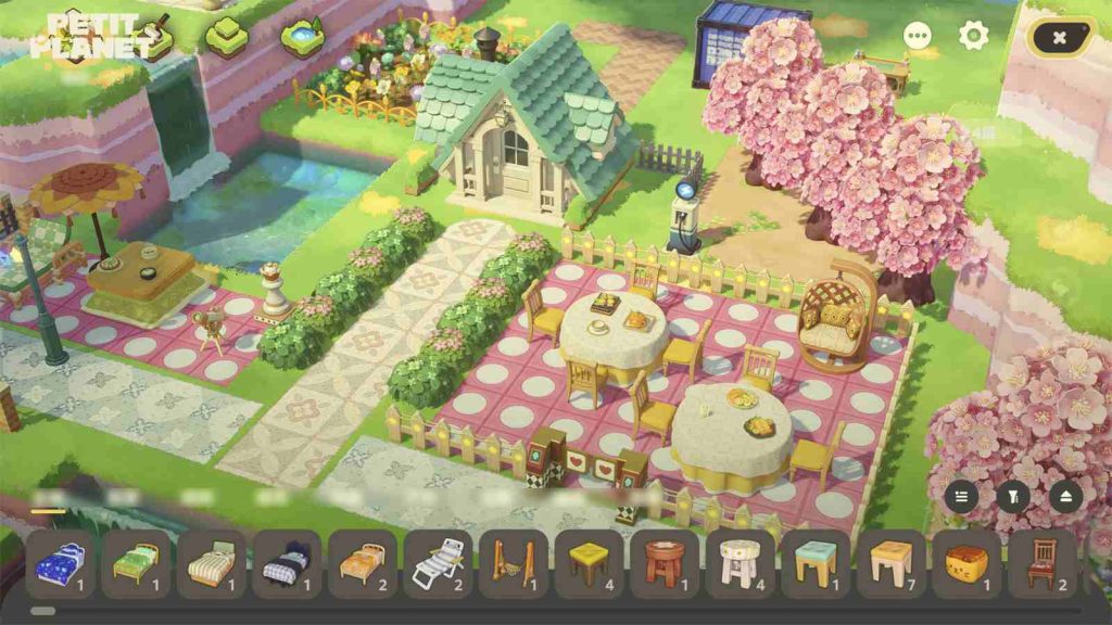 House building simulation gameplay in Petit Planet official screenshot