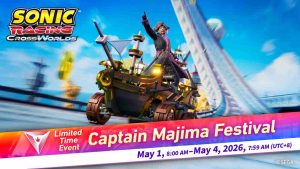 Sonic Racing Crossworlds Captain Majima Festival start and end dates