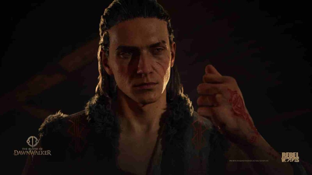 Close up of Coen in The Blood of Dawnwalk official screenshot