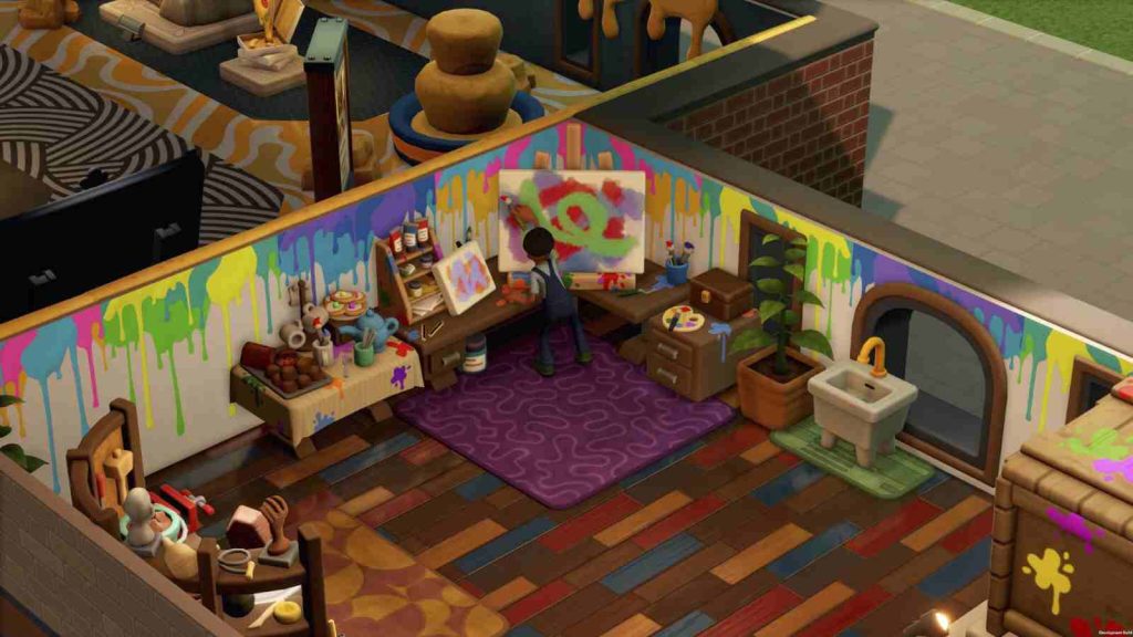 Zara Fitzpocket’s sketchbook doubles as a brand-new expedition map filled with creative discoveries in Arty-Facts DLC in Two Point Museum