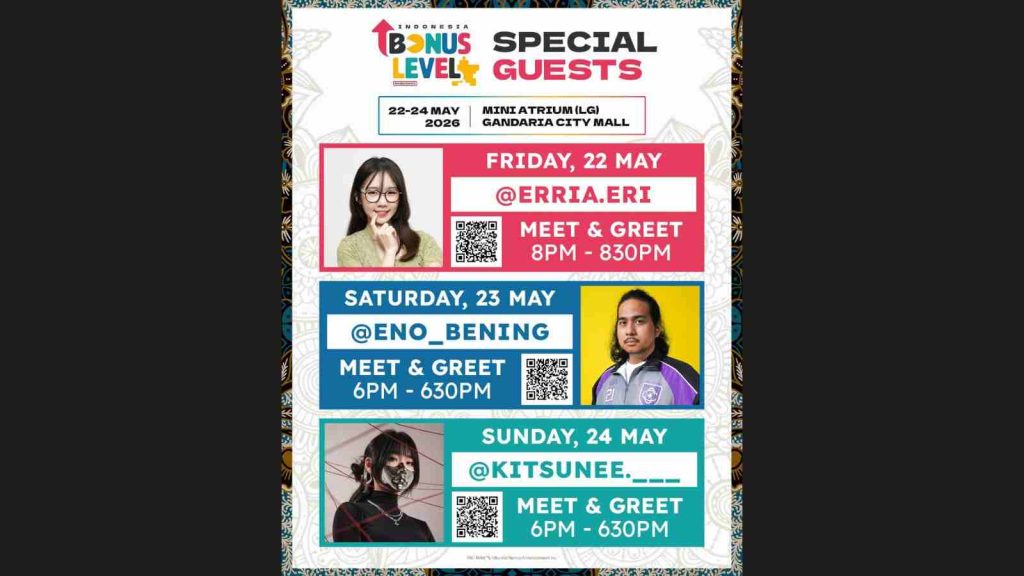 Bonus Level Indonesia 2026 special guests schedule