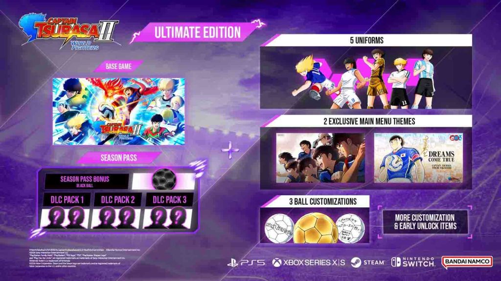 The contents of the Captain Tsubasa 2: World Fighters Ultimate Edition.