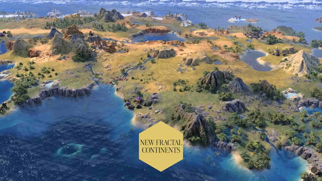 Civilization VII Test of Time Update introduces new Fractal Continents map