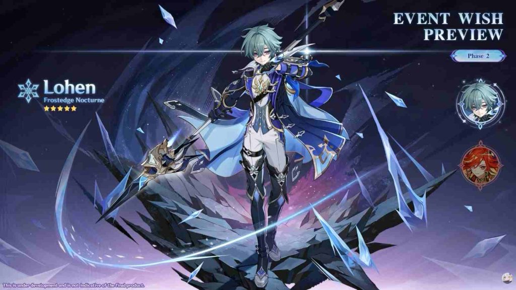 Genshin Impact Luna VII banner phase 2 featuring 5-star character Lohen