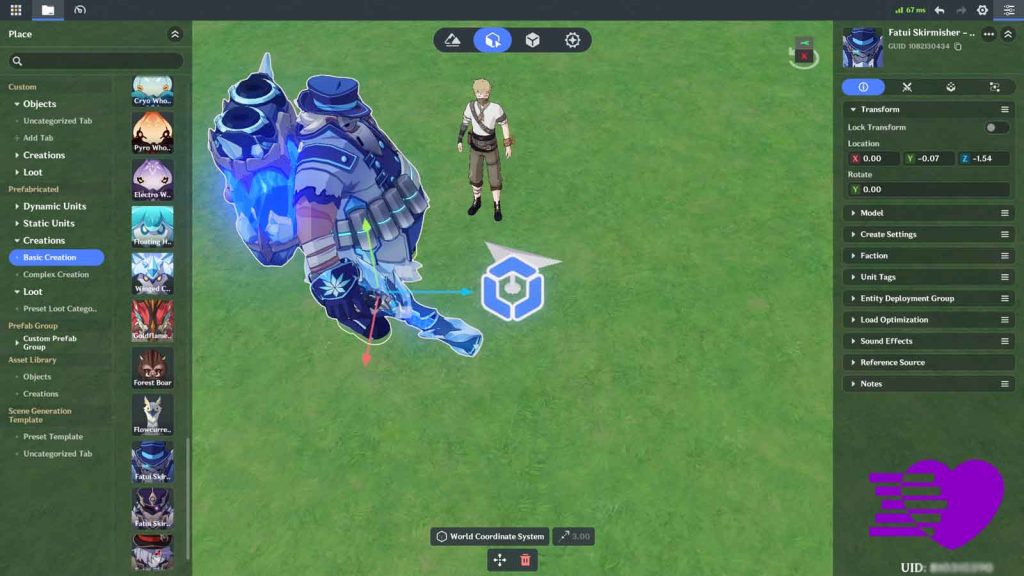 A Treasure Hoarder Scout and a Fatui Skirmisher - Cryogunner Legionnaire in Genshin Impact's Miliastra Wonderland.