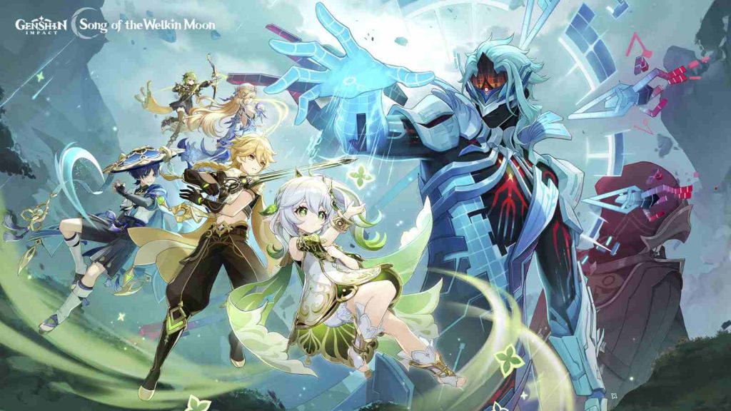 Genshin Impact Song of the Welkin Moon "Truth Amongst the Pages of Purana" key visual for Version 7.0