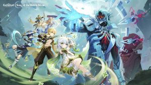 Genshin Impact Song of the Welkin Moon "Truth Amongst the Pages of Purana" key visual for Version 7.0