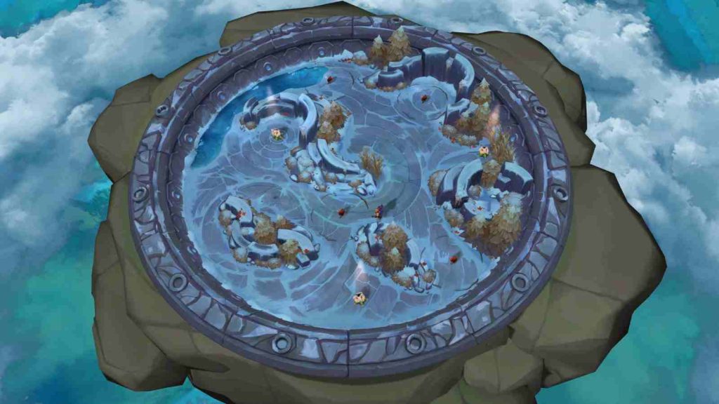 League of Legends Arena Frostbite Thicket map