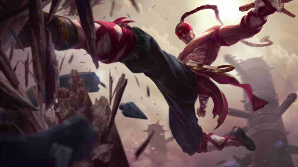 LoL champion Lee Sin base splashart official wallpaper