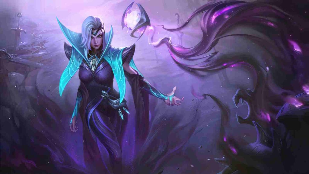 MLBB mage hero Valentina, Prophetess of the Night official wallpaper