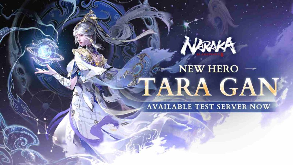 Naraka Bladepoint new hero Tara Gan available on test server key visual