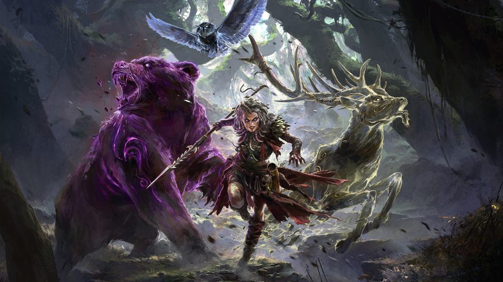 Deeply attuned to the untamed wilds of Wraeclast, the Spirit Walker channels the feral power of Azmerian animal spirits