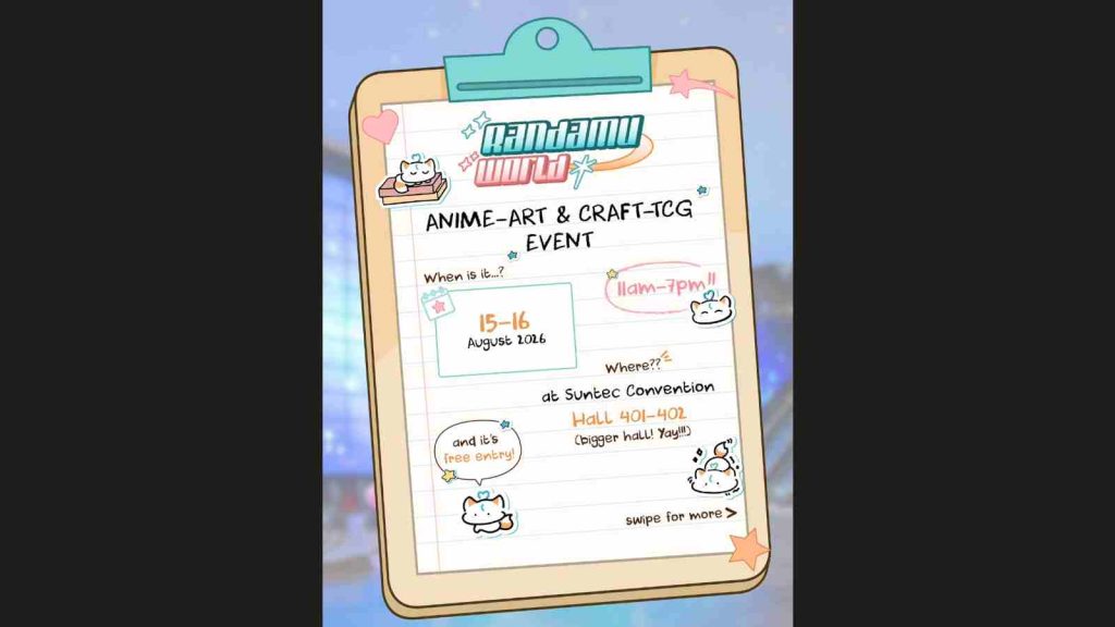 Randamu World 2026 dates, time, and venue information