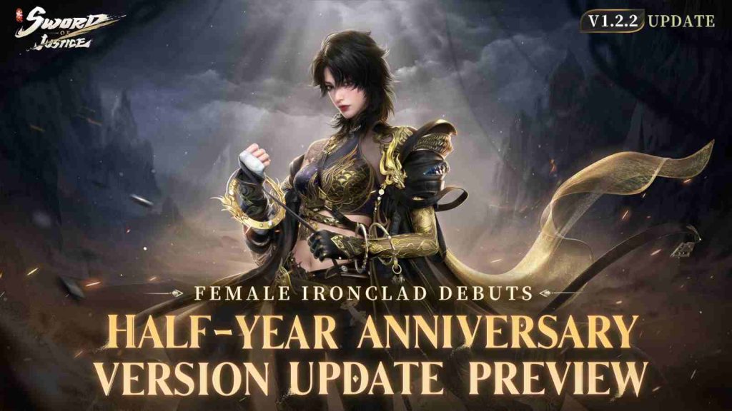 Sword of Justice female ironclad introduced during half-year anniversary version update